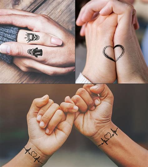 matching unique tattoos for couples